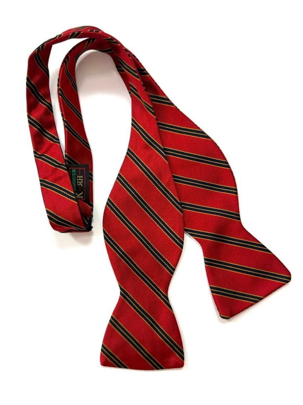 R. Hanauer Striped Silk Bow Tie